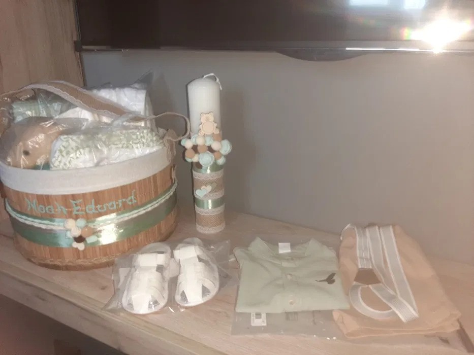 Vand trusou botez cu lumanare